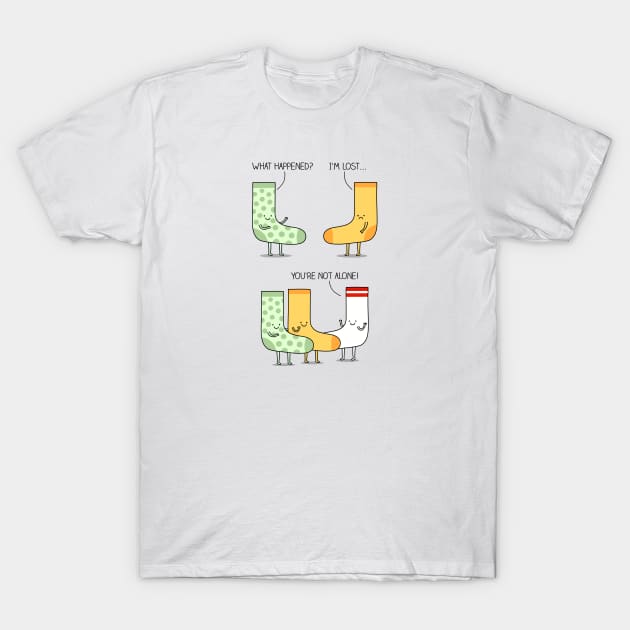 Lost sock T-Shirt by milkyprint